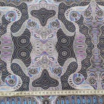 Preview: PURPLE REGENERATION Aborigines Stoff aus Australien